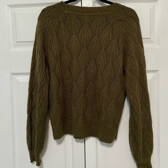 twik army green knit sweater - Picture 3 of 3